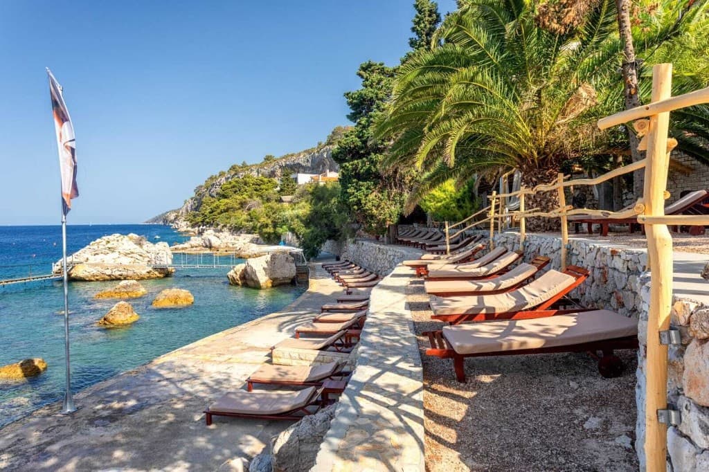 Hotel Podstine — Hvar Town's quiet edge with a private pebble beach.