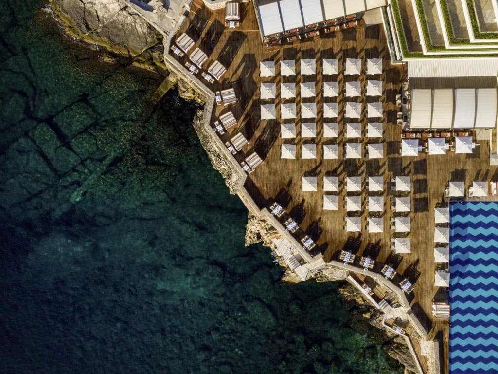 Cliffside luxury above Dubrovnik's old town.